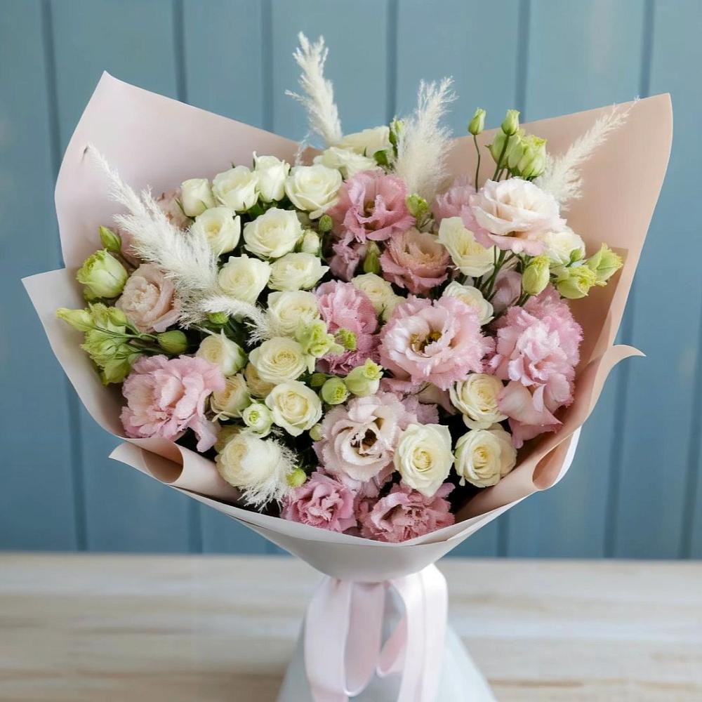 Букет цветов из: Альстромерии и Розы в Горнореченском