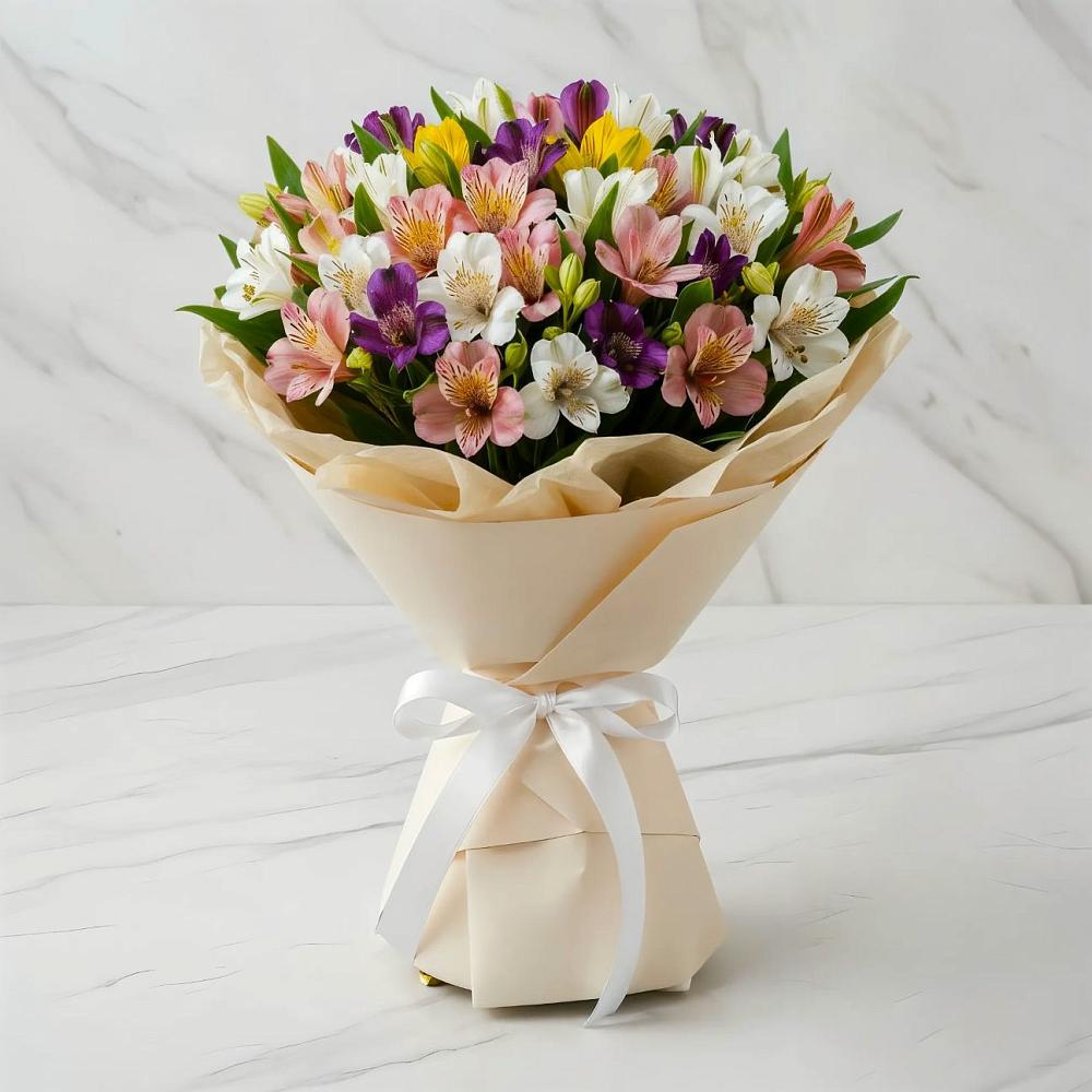 Букет цветов из: Альстромерии в Горнореченском