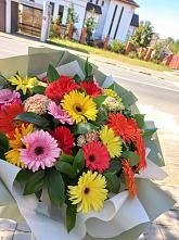 Букет цветов из:  Герберы #REPLACE_PRED# Горнореченском