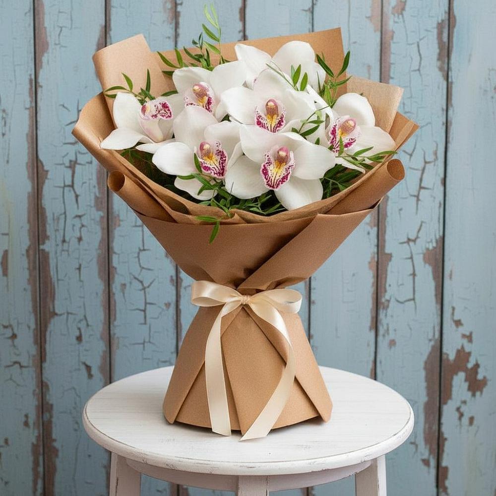 Букет цветов из: Орхидеи и Розы в Горнореченском