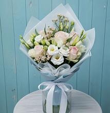 Букет цветов из:  Розы и Лизиантусы #REPLACE_PRED# Горнореченском