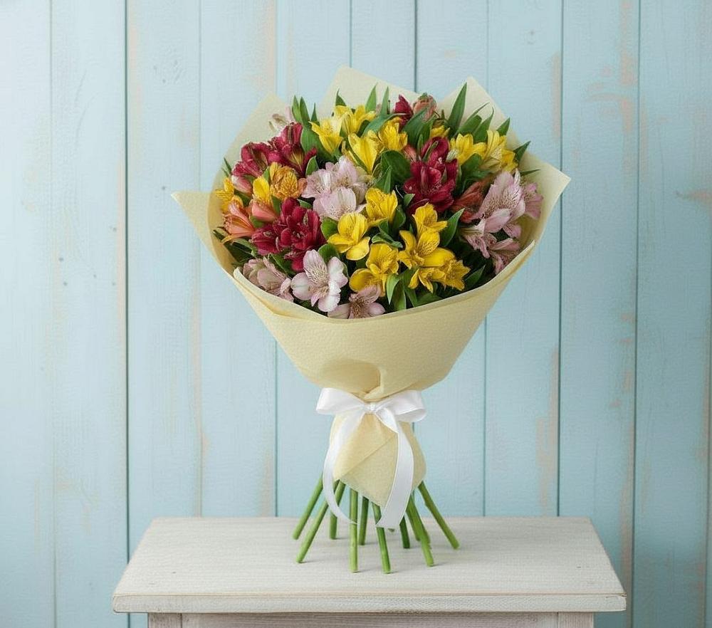Букет цветов из: Альстромерии в Горнореченском