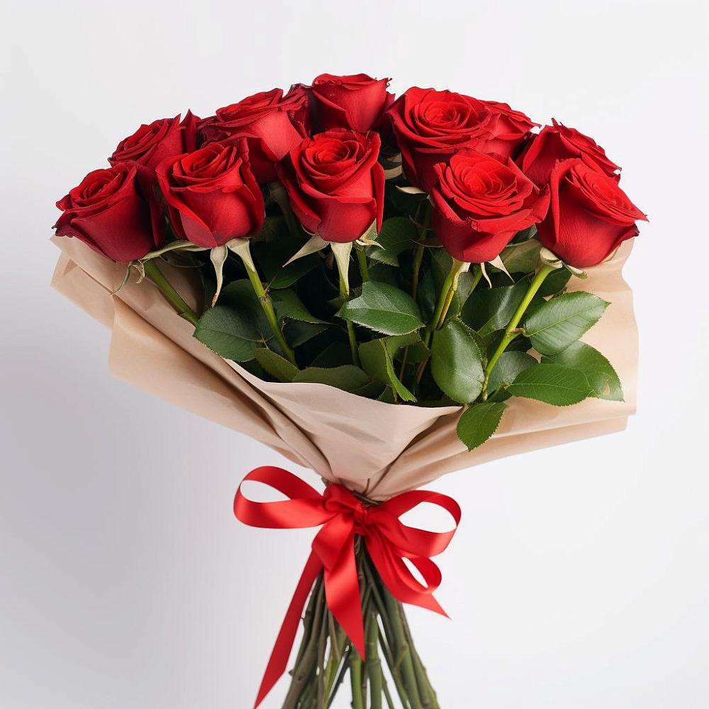Букет 11 Красных роз Эдлесс Лав в Горнореченском
