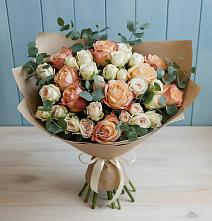 Букет цветов из:  Альстромерии и Розы #REPLACE_PRED# Горнореченском